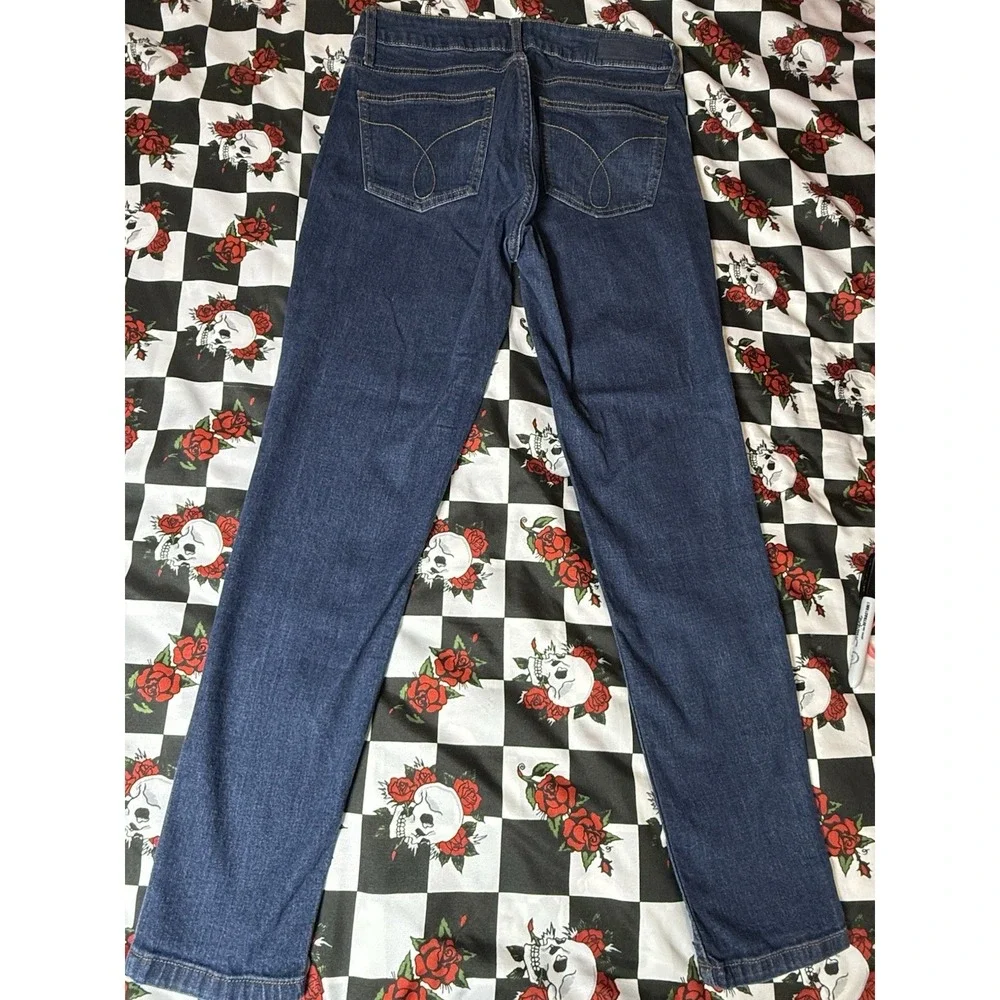 Calvin Klein Jeans Ankle‎ Legging Skinny Denim Size 4 Dark Wash Stretch Jeans